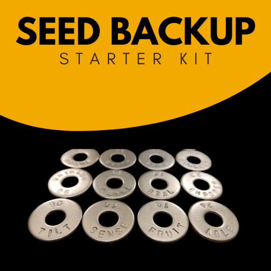 hardware wallet backup and seed backup starter kit