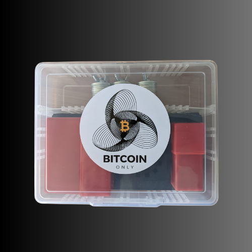 hardware wallet backup and seed backup DIY kit top view